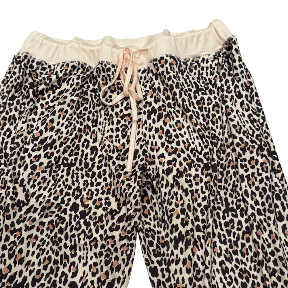 NWOT Jordann Jammies Leopard Animal Print Hooded Lounge Set XL - Picture 7 of 13